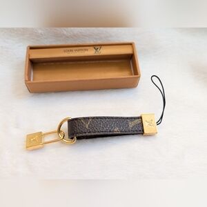 Louis Vuitton Vernis Padlock charm Mobile Phone Strap Key in box